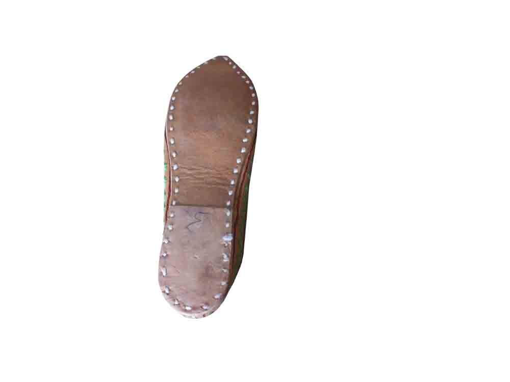 Women Shoes Indian Handmade Leather Jutties Casual Mojaries Flip-Flop US 5.5-6.5