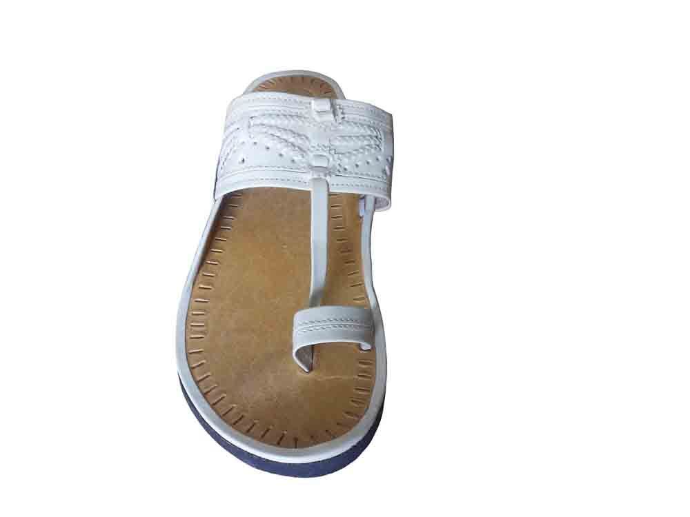Men Slippers Traditional Indian Handmade Leather Mojaries Casual Khussa Flip-Flop Flat US 7-9