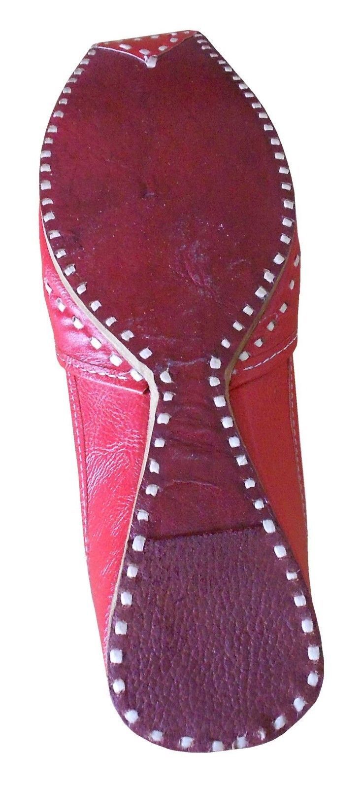 Men Shoes Punjabi Oxfords Jutties Handmade Leather Casual Leather Mojaries Flip-Flops Flat US 8.5-11.5