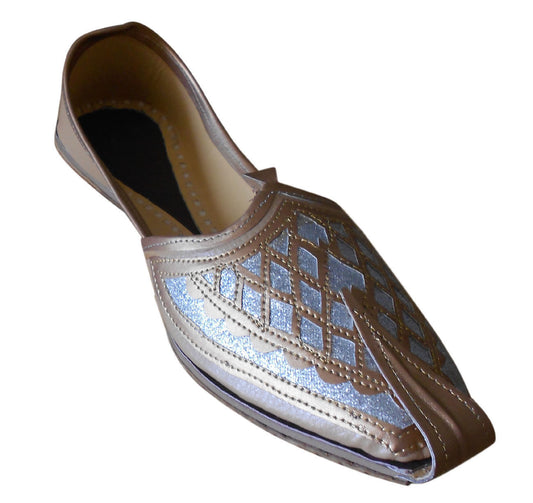 By Kalra Creations Men Shoes Handmade Mojaries Indian Ethnic Punjabi Jutties Leather Loafers Camel Khussa Flip-Flop US 7-9