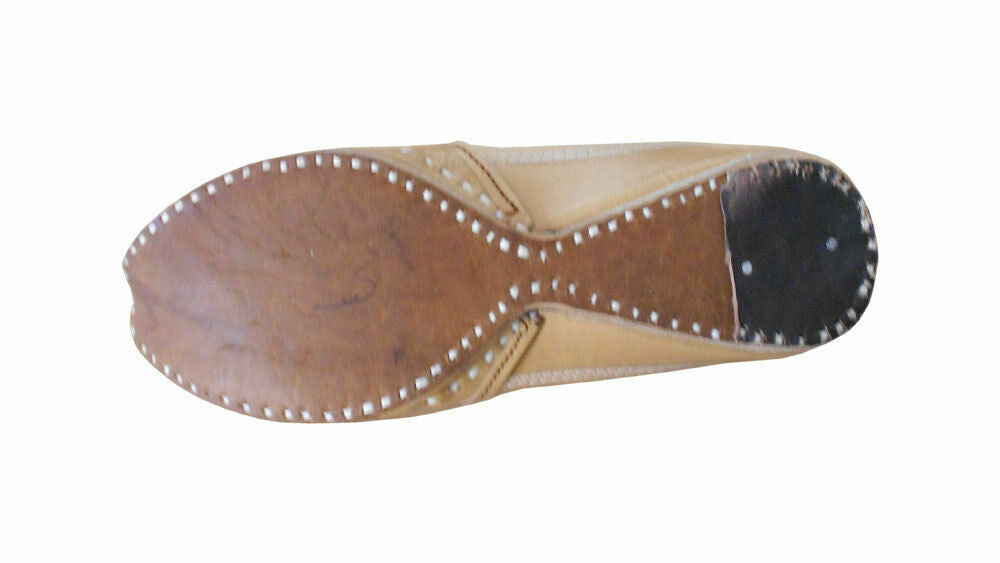 Men Shoes Traditional Handmade Loafers & Slip Ons Punjabi Camel Mojaries Flip-Flops Flat US 8