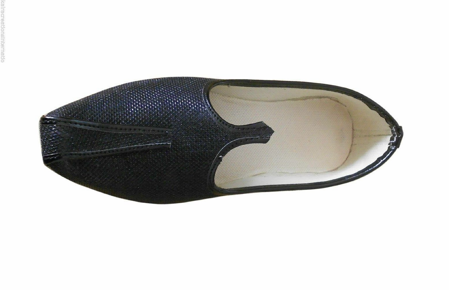 Men Shoes Traditional Wedding Jutties Handmade Loafers Black Mojaries Flip-Flops Flat US 6-9