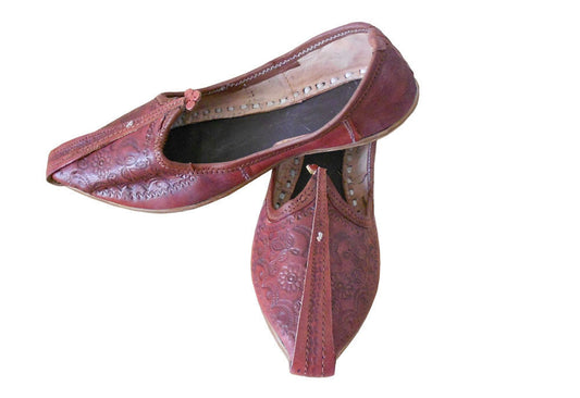 By Kalra Creations Men Shoes Indian Handmade Leather Jutties Ethnic Mojaries Traditional Khussa Flip-Flops Flat US 7