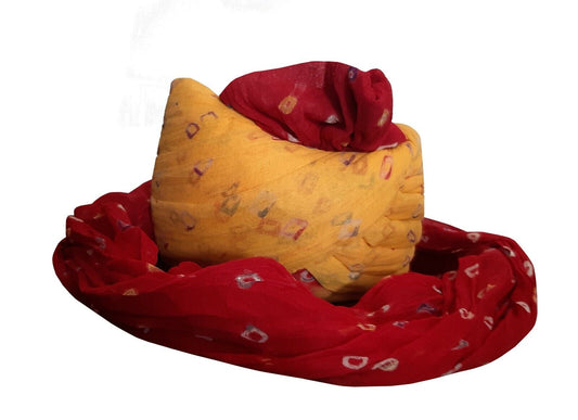 By Kalra Creations Men Hat Indian Handmade Wedding Turban Multicolor Pagri Cotton Blend Safa