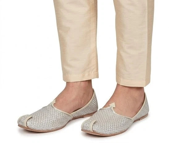 Men Handmade Aladdin Khussa Shoes Traditional Mojari