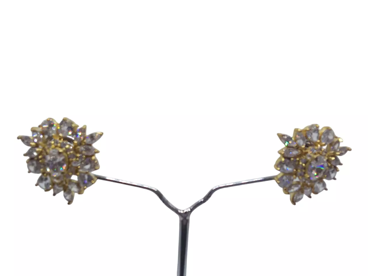 Women Earrings Jewelry Indian Bollywood Gold Tone Tops Style Bridal Copper