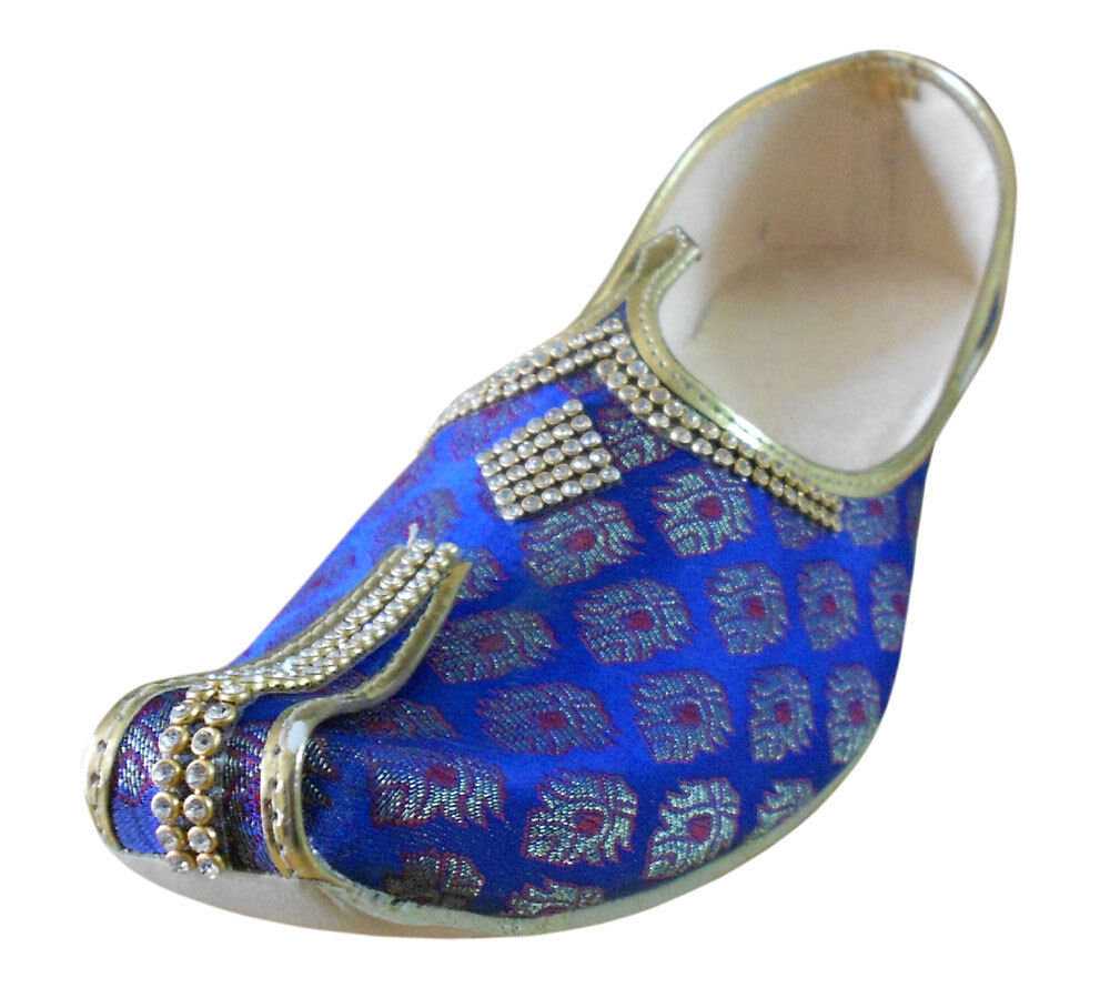 Men Shoes Indian Wedding Mojaries Handmade Groom Jutties Loafers & Slip Ons Flip-Flops Flat US 6-9