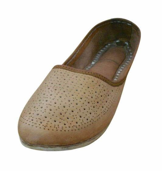 By Kalra Creations Men Shoes Indain Traditional Camel Jutties Espadrilles Mojaries Loafers & Slip Flip-Flops Flat US 11