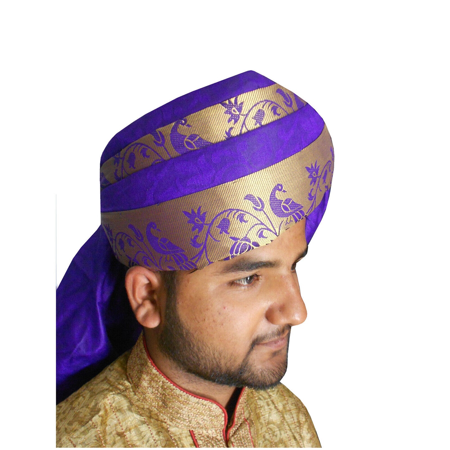 Men Hat Designer Groom Wedding Turban Indian Sherwani Pagri Handmade Safa Pag