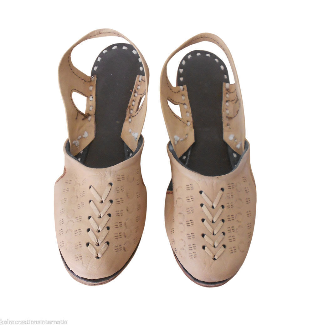 Women Shoes Indian Handmade Sandals Leather Casual Mojaries Flip-Flops Flat US 6