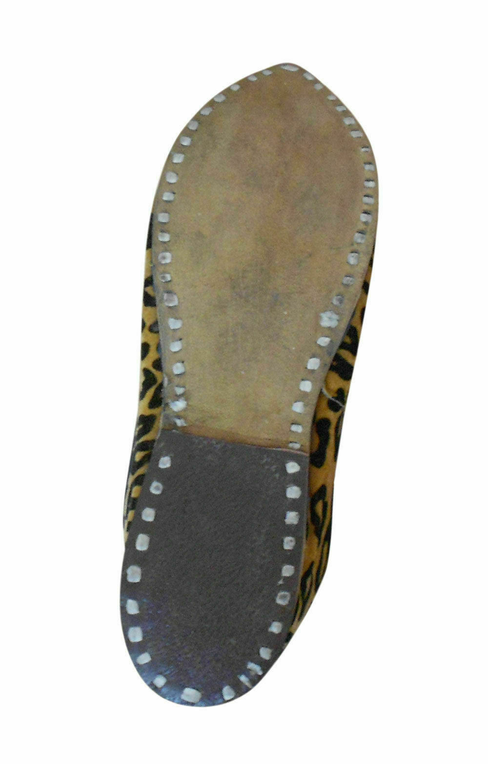 Men Shoes Indian Handmade Mojaries Ethnic Loafers Brown Leather Jutties Flip-Flops Flat US 7