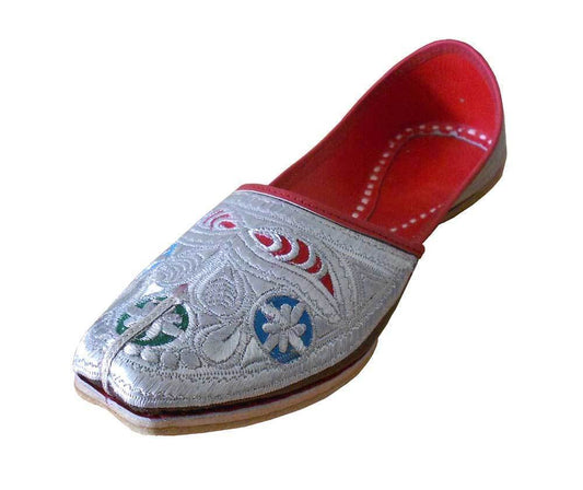 Men Shoes Indian Sherwani Leather Mojaries Punjabi Jutties Loafers & Slip Ons Flip-Flops Flat US 8-9.5