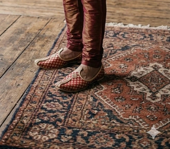 Handmade Leather Mojaries Shoes for Men Multicolor