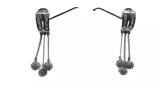 Women Bollywood Style Bridal Jewelry Gold CZ Earring AD Earrings Diamond By Kalra Creations