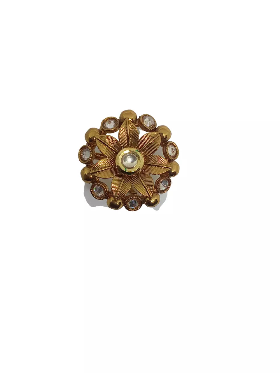 Style Speaks India Polki Adjustable Kundan Rings for Women Bollywood