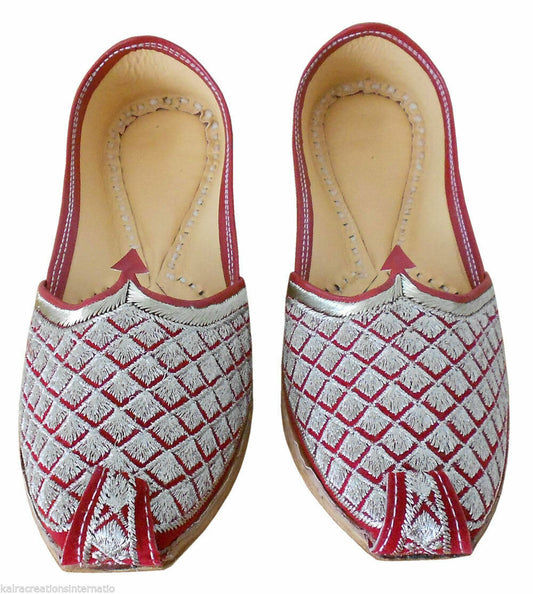 By Kalra Creations Men Shoes Wedding Leather Mojaries Punjabi Indian Wedding Jutties Loafers & Slip Ons Flip-Flops Flat US 8
