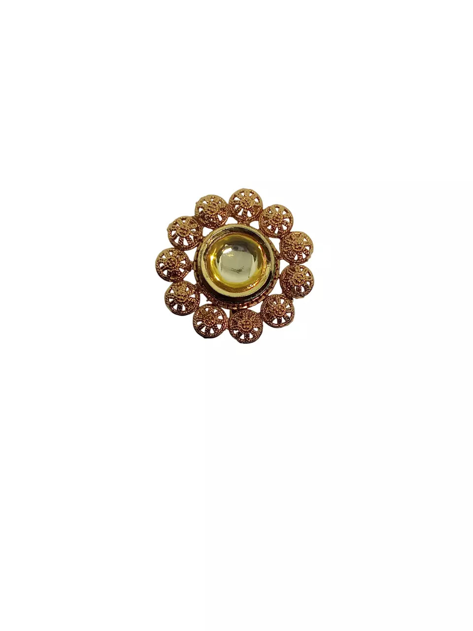 Style Speaks India Polki Adjustable Kundan Rings for Women Bollywood