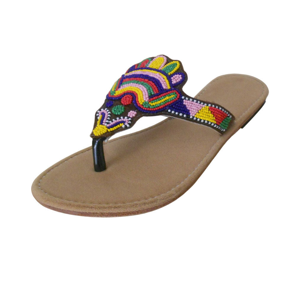Women Slippers Traditional Indian Jutties Leather Mojaries Traditional Khussa Flip-Flops Flat US 7-9