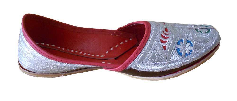 Men Shoes Indian Sherwani Leather Mojaries Punjabi Jutties Loafers & Slip Ons Flip-Flops Flat US 8-9.5