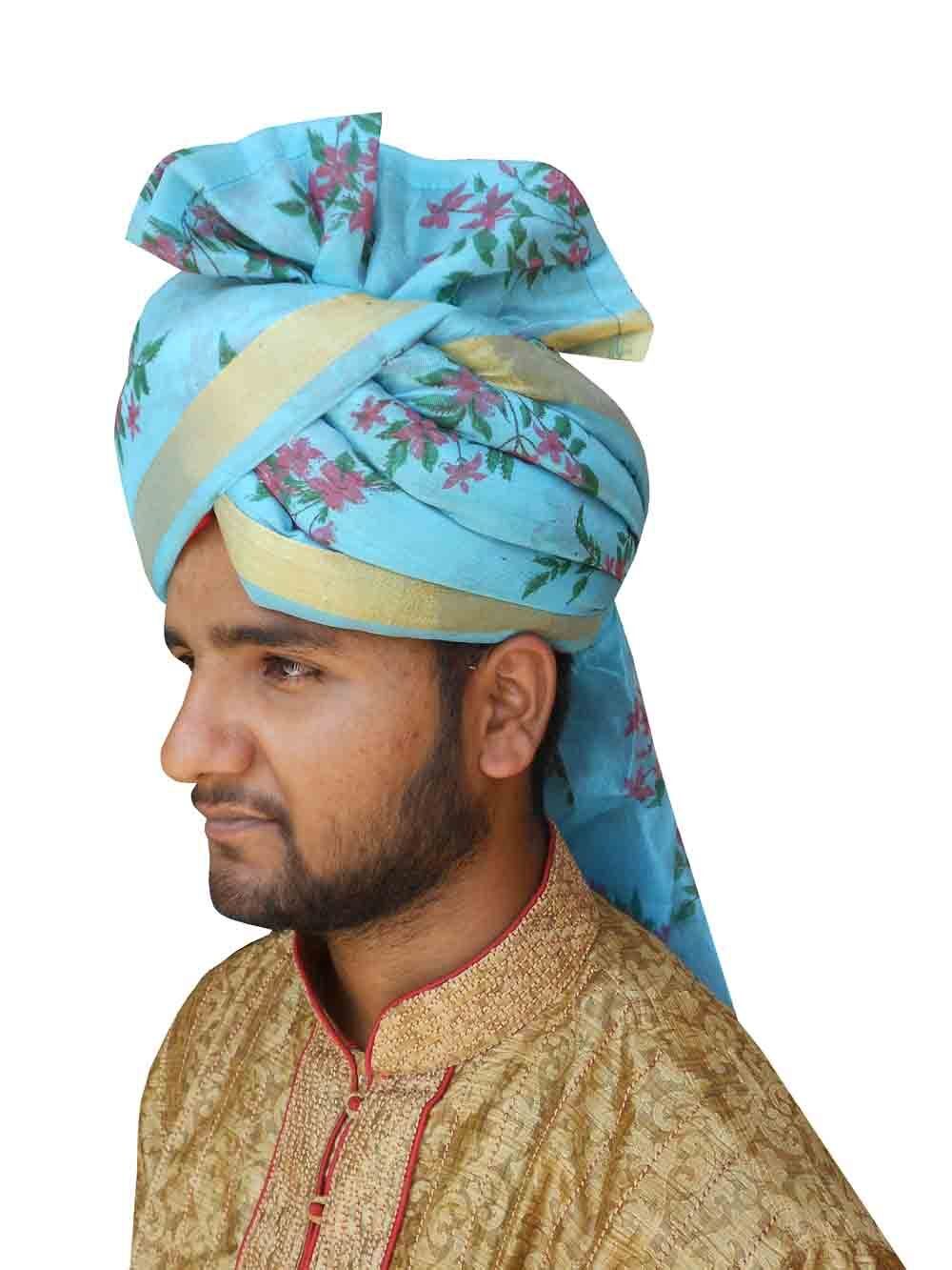 Men Hat Traditional Indian Designer Wedding New Groom Turban Pagdi Handmade Safa