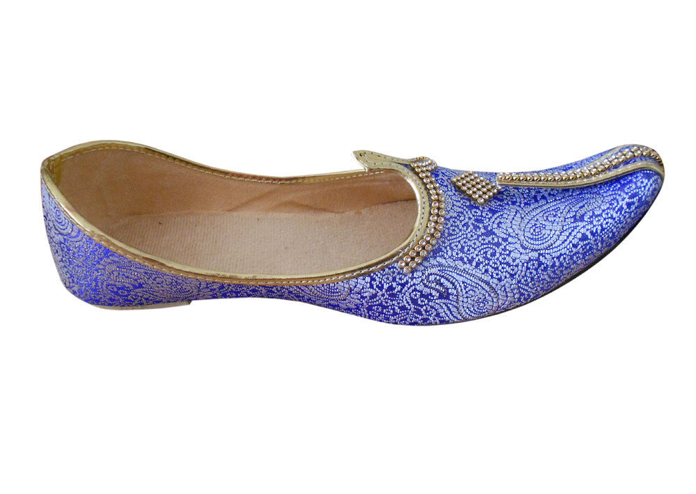 Men Shoes Handmade Groom Sky-Blue Jutties Loafers & Slip Wedding Mojaries Flip-Flops Flat US 6-11