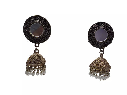 Women Gold Plated Earring Effect Stud Earrings Women Girl By Kalra Creations
