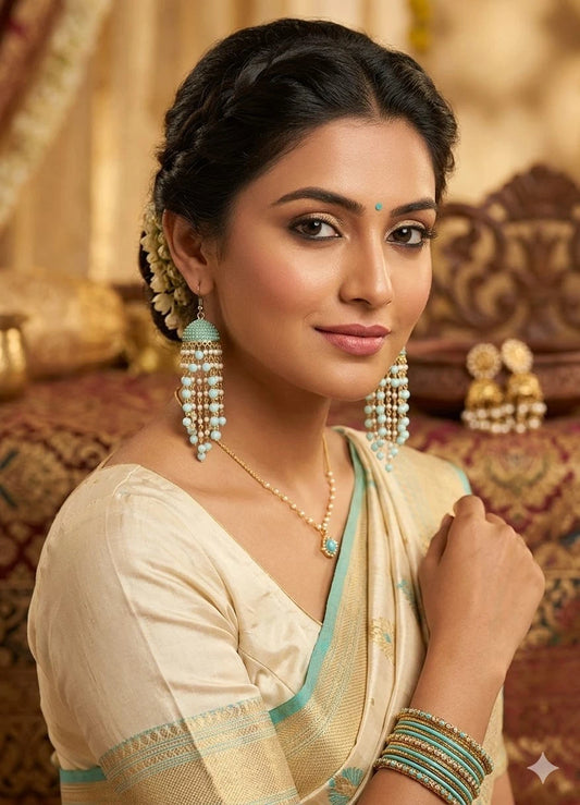 Women Earrings Brass Bridal Brass Earrings Jewelry Indian