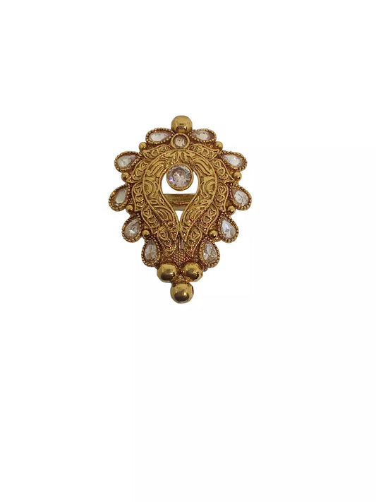 Style Speaks India Polki Adjustable Kundan Rings for Women Bollywood