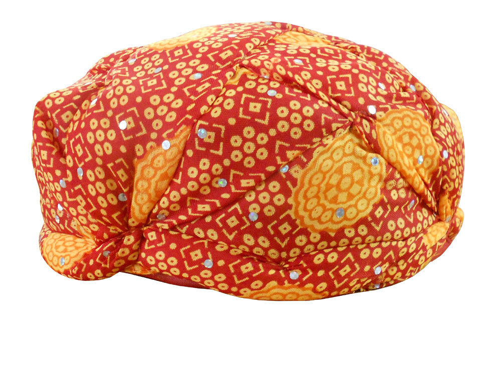 By Kalra Creations Men Hat Indian Turban Safa Cotton Blend Medium Pag Royal Pagri 22.25" Top