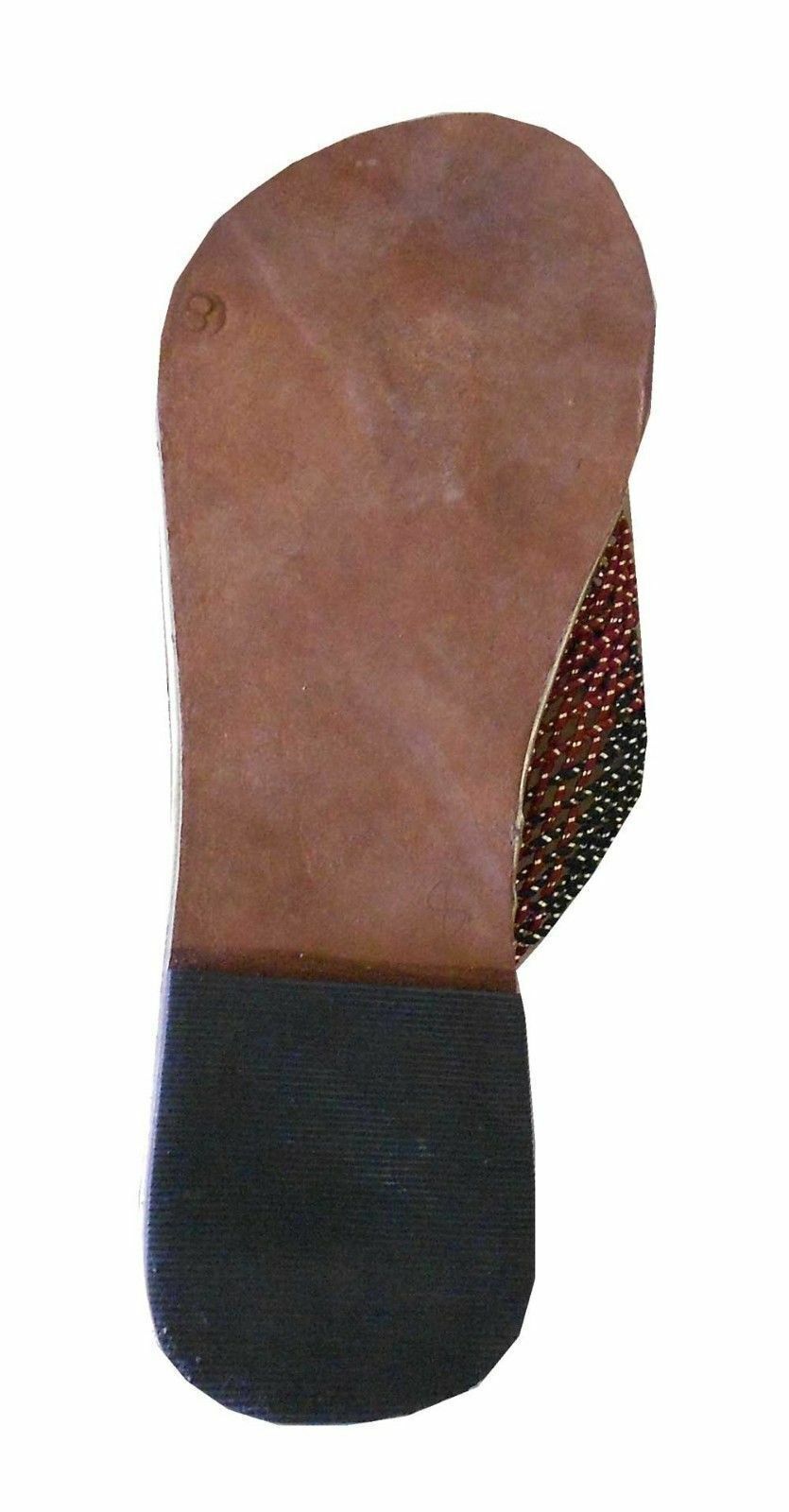 Women Slippers Traditional Mojaries Beaded Leather Slip-Ons Indian Jutties Flip-Flops Flat US 9