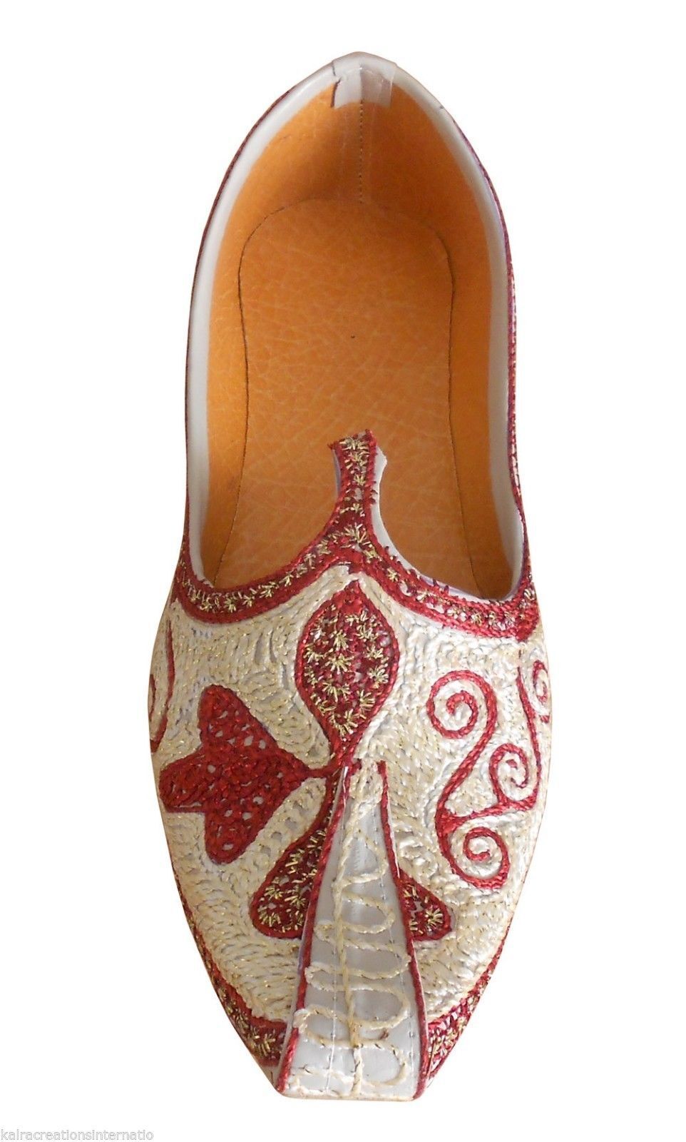 Men Shoes Wedding Leather Mojaries Multicolor Khussa Indian Handmade Jutties Flip-Flops Flat US 6