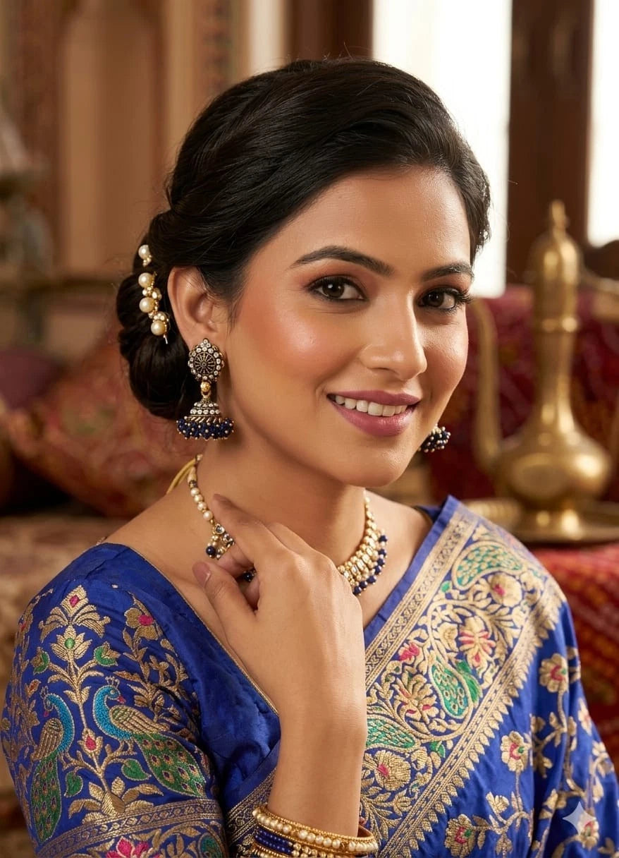 Women Earrings Brass Jewelry Indian Bollywood Style Bridal Brass Earrings By Kalra Creations