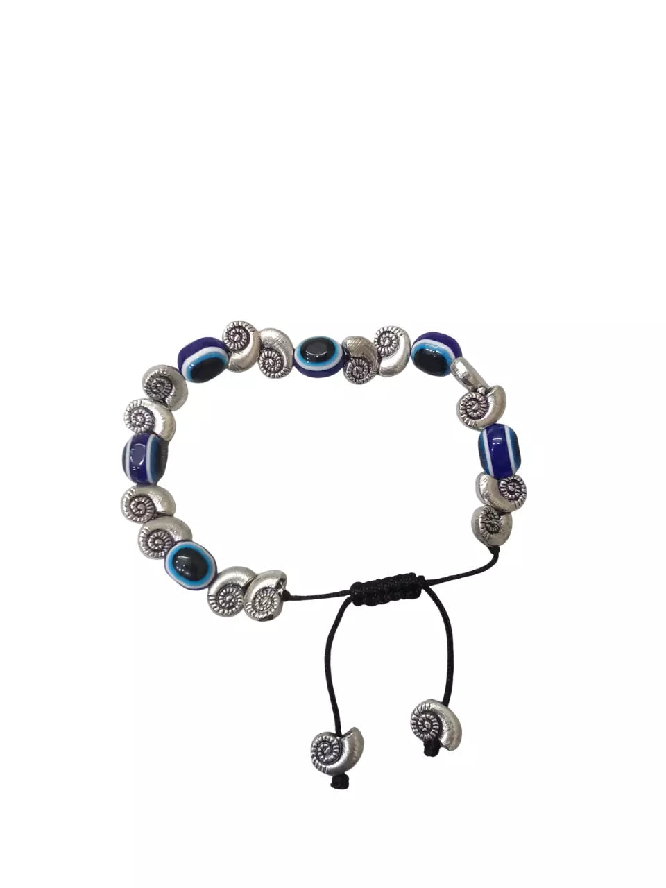 Womens Evil Eye Bracelet | Black Beads Evil Eye Bracelet Adjustable Threads