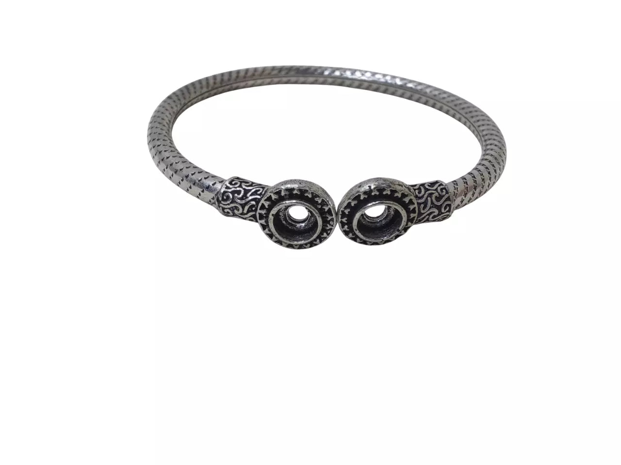 Bangles Women Brass Oxidised side openable Bracelet Brass By Kalra Creations