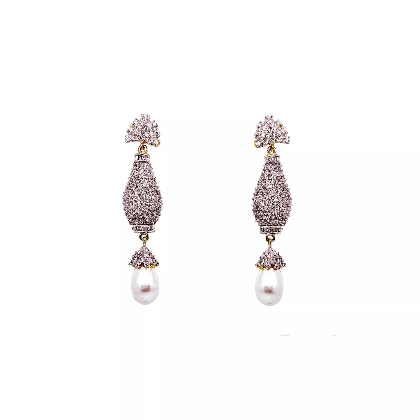 Women Earrings Indian Bollywood Gold Plated Cubic Zirconia Valentine's Day Gift