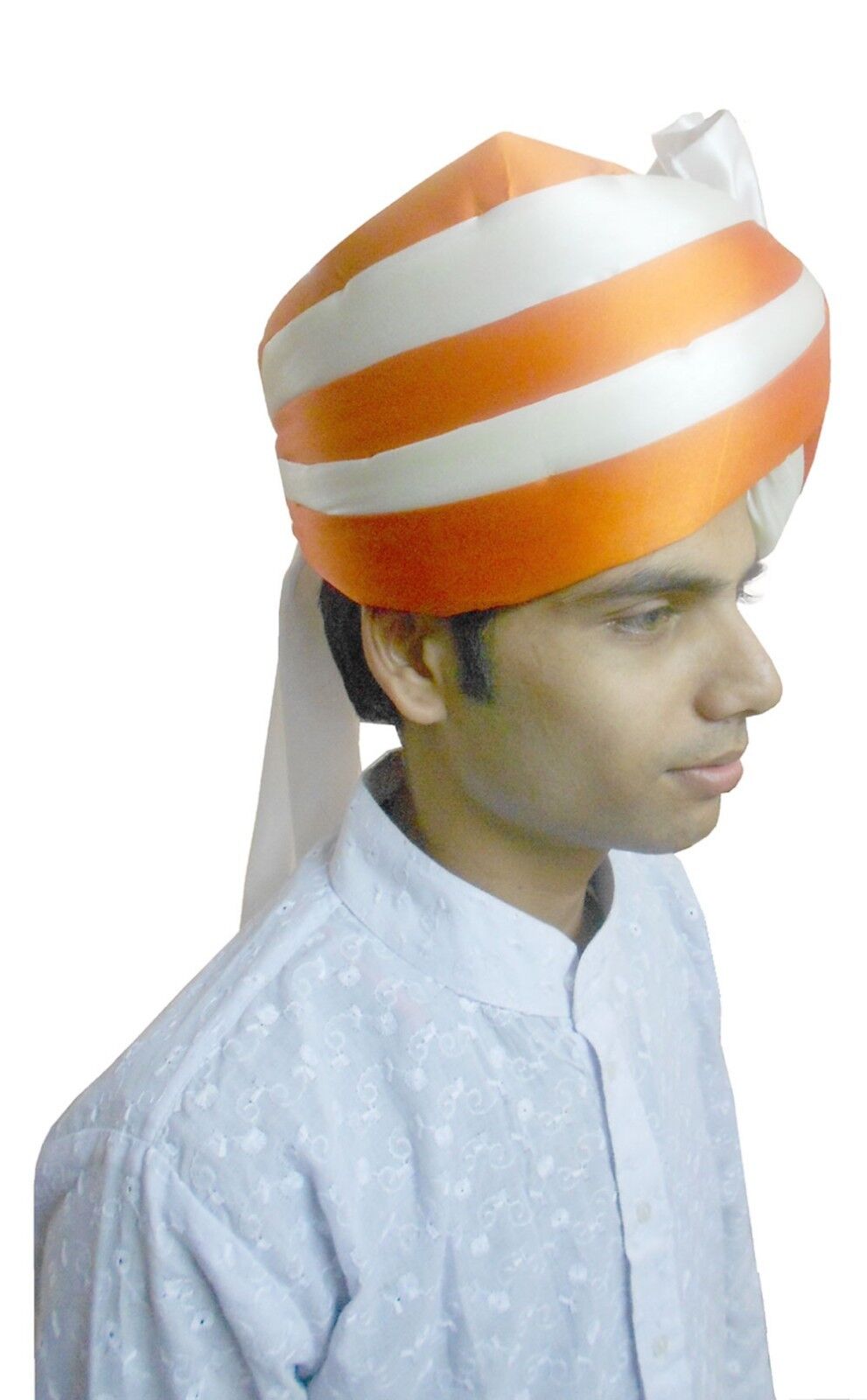 Men Hat Pagri Indian Handmade Wedding Groom Turban Silk Blend Large Safa Pag