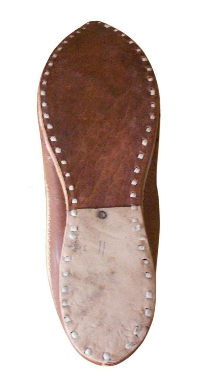 Men Shoes Indian Handmade Jutties Traditional Loafers & Slip Ons Leather Brown Mojaries Flip-Flops Flat US 8