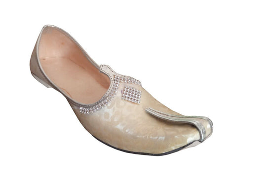 By Kalra Creations Men Shoes Leather Mojaries Indian Handmade Wedding Punjabi Jutties Loafers & Slip Ons Flip-Flops Flat US 7