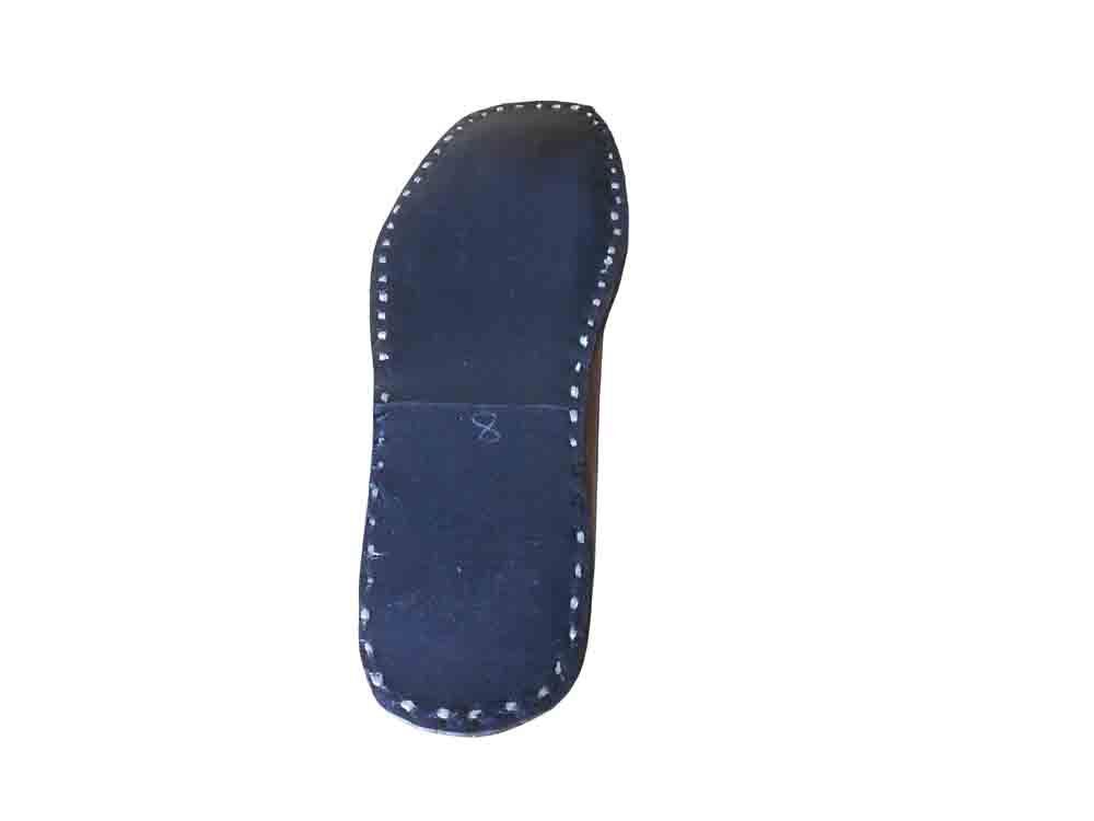 Men sandals Shoes Indian Jutties Traditional Leather Brown Mojaries Flip-Flops Flat US 8-11