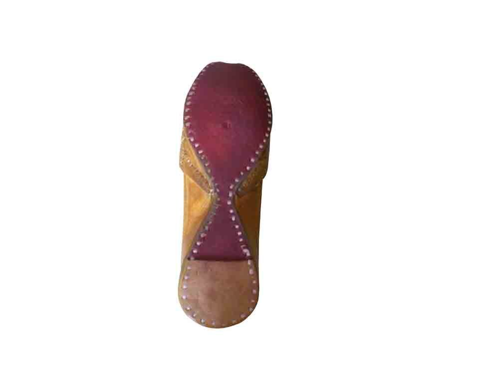 Men Shoes Mojaries Leather Mojaries Indian Loafers Handmade Brown Punjabi Jutties Flip-Flops Flat US 7-10