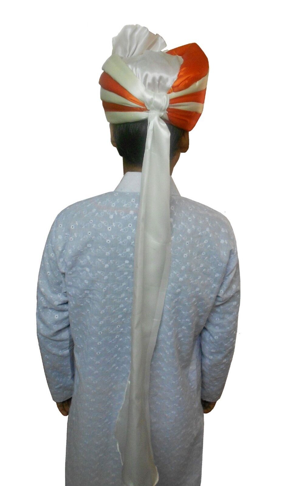 Men Hat Pagri Indian Handmade Wedding Groom Turban Silk Blend Large Safa Pag