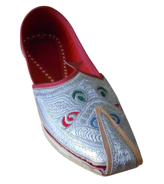 By Kalra Creations Men Shoes Traditional Handmade Leather Punjabi Khussa Mojaries FlipFlops Flat US 8-11