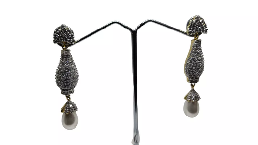 Indian Jewelry Gold Plated Women Bollywood Style Bridal CZ Earring AD Earrings