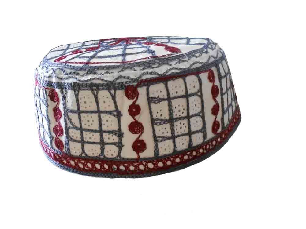 By Kalra Creations Men Hat Muslim Round Cap Topi kufi Hats For Prayer Cap Skull