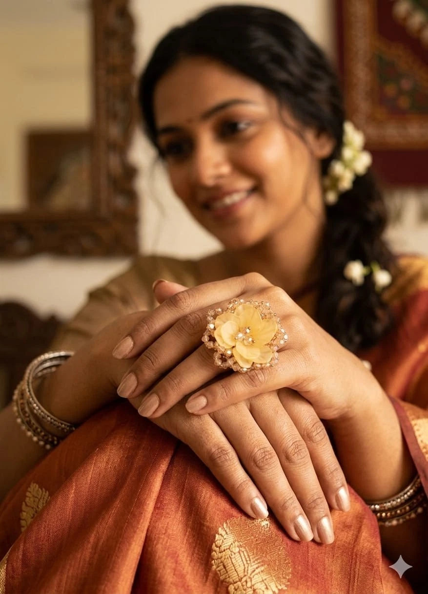 Women India Adjustable Rings for Women Bollywood By Kalra Creations
