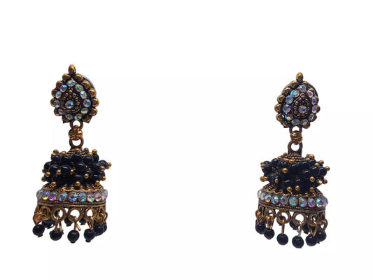 Women Earrings Brass Jewelry Indian Bollywood Earrings By Kalra Creations