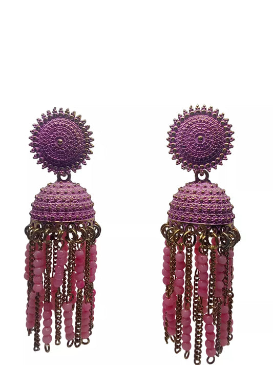 Women Earrings Brass Jewelry Indian Bollywood Brass Earrings By Kalra Creations
