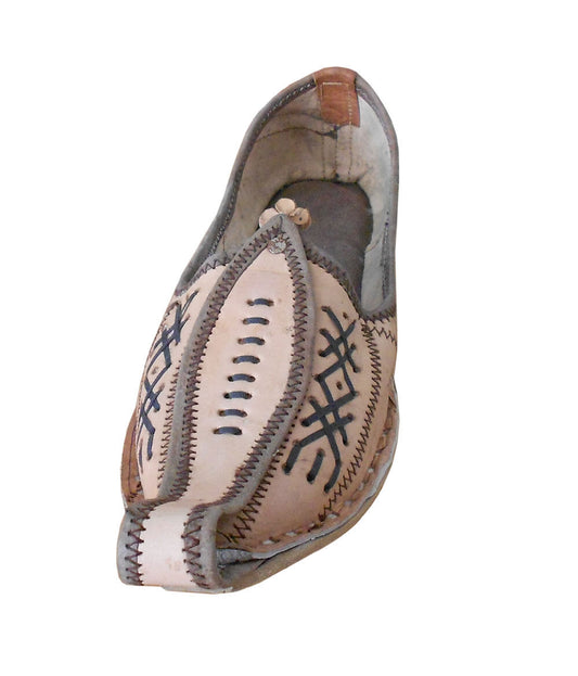 By Kalra Creations Men Shoes Handmade Leather Casual Jutties Indian Mojaries Loafers & Slip Ons Flip-Flops Flat US 7