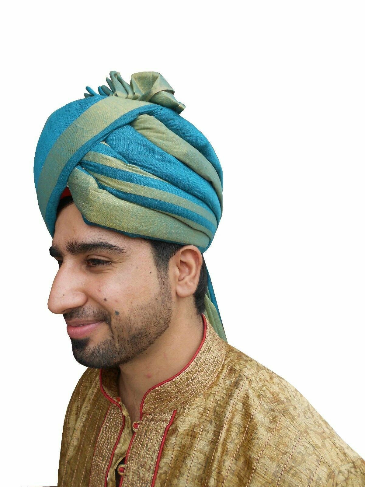 Men Hat Sherwani Pagri Multicolor Handmade Safa Groom Turban Indian Pag Safa