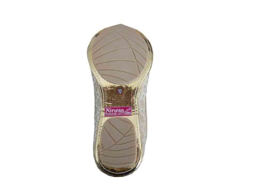 Men Shoes Indian Wedding Mojaries Designer Cream Punjabi Jutties Khussa Flip-Flops Flat US 6/7